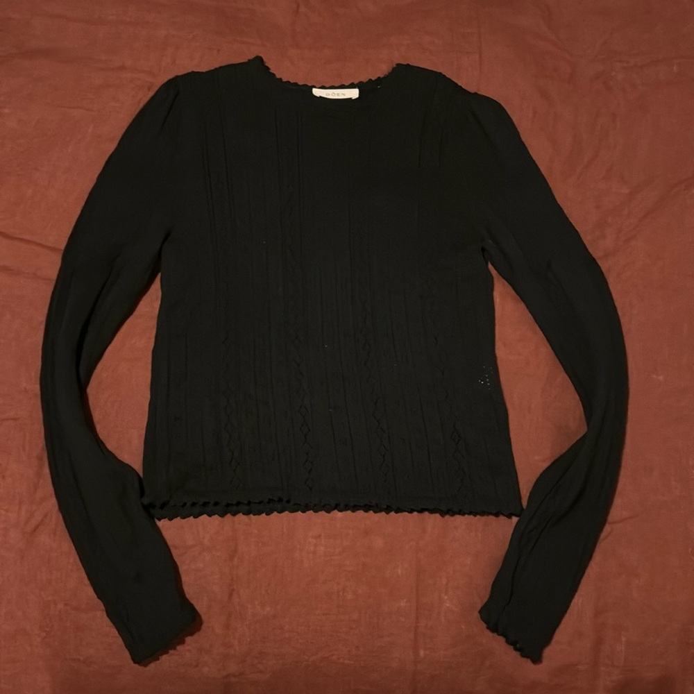 Doen Alpaca Pointelle Long Sleeve